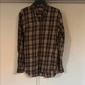 Brandy Melville Brown Plaid Shirt